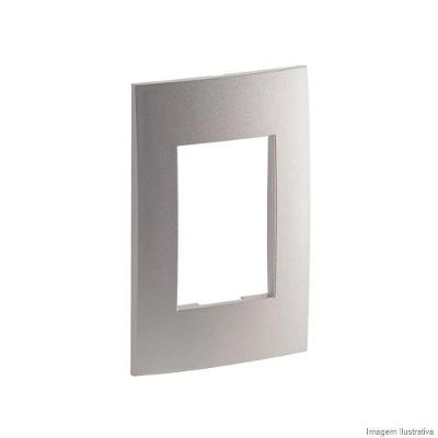 Placa 2x4 3postos Vela com 3 Tomadas Alumínio Pial 685384 Bivolt