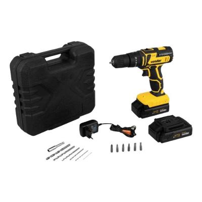 Parafusadeira-Furadeira de Impacto Vonder PFV 020I com Acessórios 200W Amarelo Bivolt