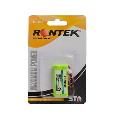 Bateria Recarregável Rontek 2aa para Telefone 2,4V 600MAH Inox 2 un