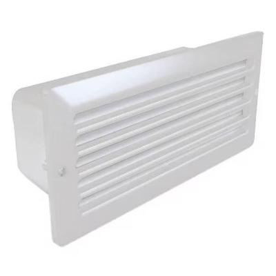 Arandela Embutir 6200 Iluminação com Grade Reta Branco Bivolt Soquete E27 60W Germany