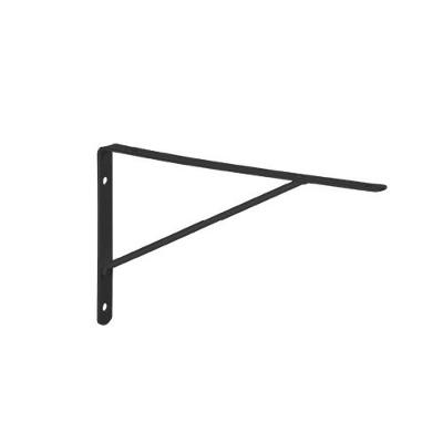 Cantoneira Mão Francesa Leve 20cm para Prateleira em Aço Preto Multivisão