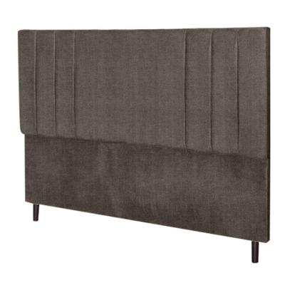 Cabeceira Irlanda King Fixação no Box Revestimento em Suede Marrom JBE Móveis 94CM