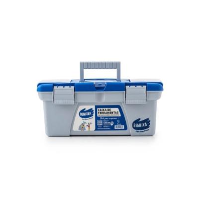 Caixa de Ferramentas 25CM Azul com Compartimentos Removíveis Bemfixa
