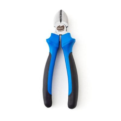 Alicate de Corte 6 Polegadas Corpo Forjado em Aço Temperado Azul e Preto Bemfixa