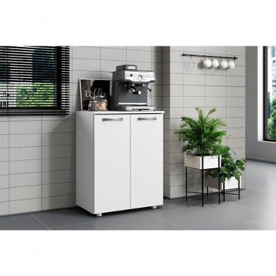 Balcão de Cozinha Denver 2 Portas MDP 61CM Branco Aramóveis
