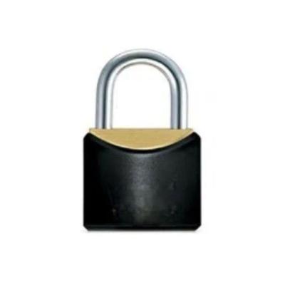 Cadeado Latão Vinil 50mm Proteção Reforçada Preto Bemfixa 25MM