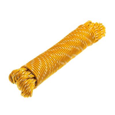 Corda 04MM Poliéster Amarela Meada 20 Metros com Resistência UV e Carga 150kgf Bemfixa 20M
