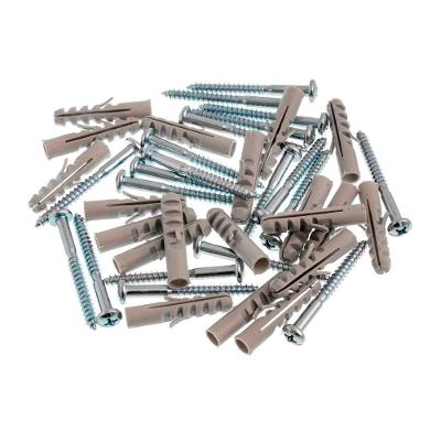Parafuso com Bucha Cabeça de Panela 10mm Fixação Prática Inox Bemfixa 20 un