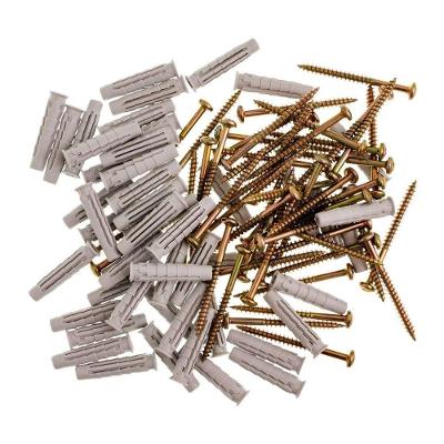 Parafuso com Bucha Cabeça de Panela 08mm Fixação Prática 50 Unidades Bemfixa
