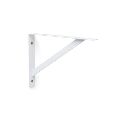 Suporte para Prateleira Mão Francesa Reforçado 90 graus  Epóxi Branco Bemfixa 25CM