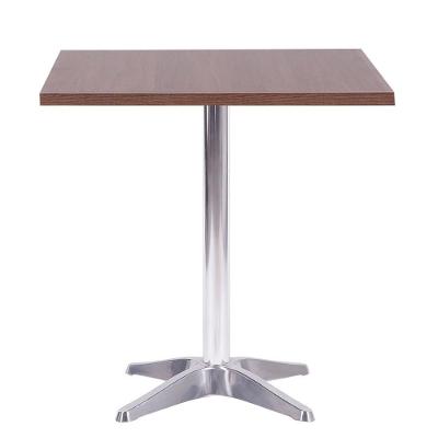 Mesa Delta 76,50 Cm (altura) Com Tampo Em Mdp Quadrado 60 Cm Imbuia