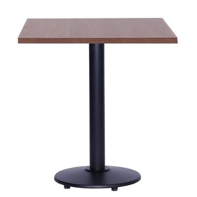 Mesa Zeta 77,50 Cm (altura) Com Tampo Em Mdp Quadrado 80 Cm Imbuia