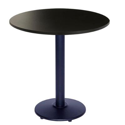 Mesa Zeta 77,50 Cm (altura) Com Tampo Em Mdp Redonda 80 Cm Preto