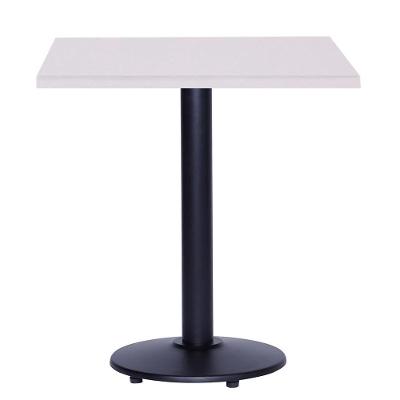Mesa Zeta 77,50 Cm (altura) Com Tampo Em Mdp Quadrado 70 Cm Branco