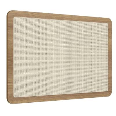 Cabeceira Painel Solteiro Oslo Artesano 90 Cm (largura) Mdp Hanover E Tela Sintética Bege