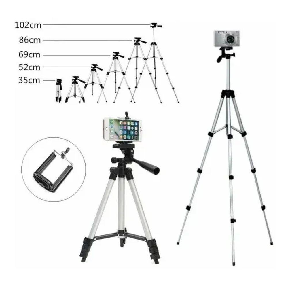 Tripé Para Celular Smartphone Câmera 1,02 Metro Retrátil Articulado - 3