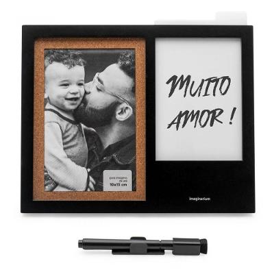 Porta Retrato 10x15 Com Painel De Recado E Caneta