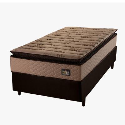 Cama Box Solteiro Colchão Espuma D33 Pillow Top Van Gogh 88X188X67Cm Marrom