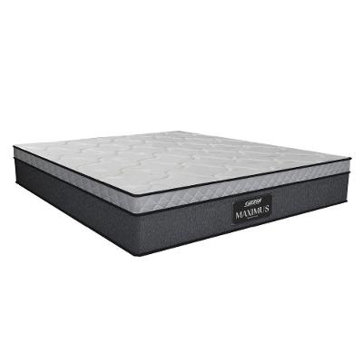 Colchão Casal Queen Molas Ensacadas 158x198x24cm Cinza - Branco - Suporta Até 120kg Cinza-bran