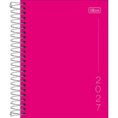 Agenda Tilibra Pepper Rosa Espiral Diária 11,7X16,4CM 1 Unidade Rosa