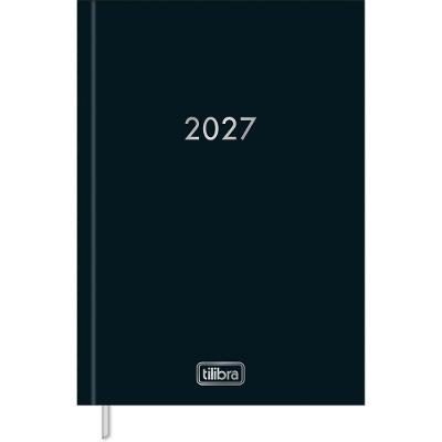 Agenda Executiva Tilibra Napoli Costurada Diária 13,4 X 19,2 cm Preta