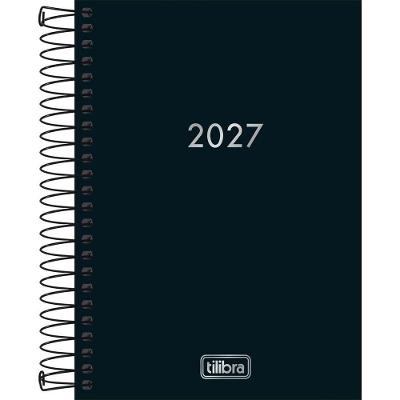 Agenda Executiva Tilibra Napoli Espiral Diária 12,9X18,7CM Preto