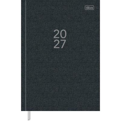 Agenda Executiva Tilibra Milano Costurada 13,4X19,2CM Elegância Italiana Preto