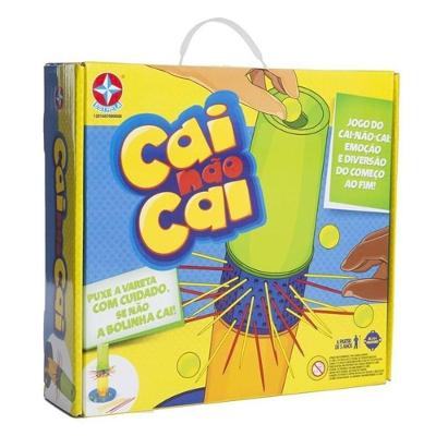 Jogo de Tabuleiro Jogo Cai Não Cai com Design Tradicional Estrela 34CM