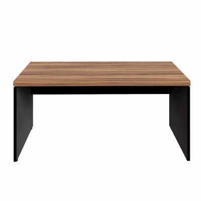 Mesa para Escritório Retangular Savoia Moderno MDP 70CM Nogal e Preto
