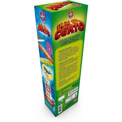 Jogo Infantil Educacional Tapa Certo Animais Estimula Reconhecimento Amarelo Estrela