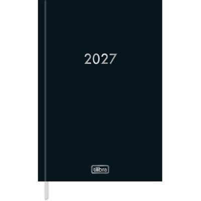 Agenda Executiva Tilibra Napoli Costurada Diária 15,9X23,3CM Preta