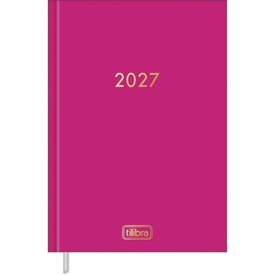 Agenda Executiva Tilibra Napoli Costurada 13,4 X 19,2 cm Rosa