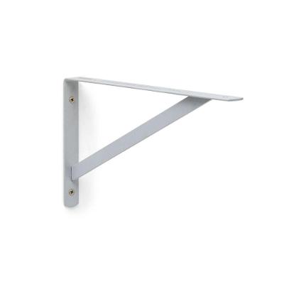 Suporte para Prateleira Mão Francesa Reforçado com Acabamento Epóxi Prata Bemfixa 6X 25CM