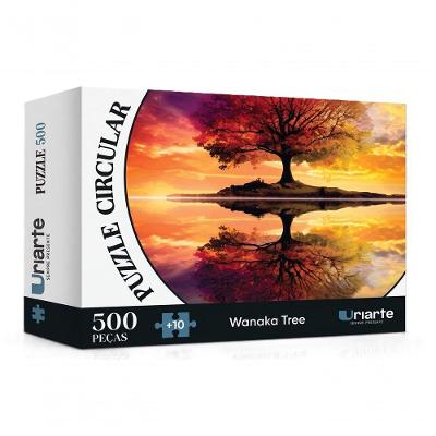 Quebra Cabeça Wanaka 5264 Puzzle 500 Peças Formato Circular Uriarte
