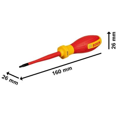 Chave de Fenda Torx VDE TX 10 X 75mm Isolada Até 1000V Bosch