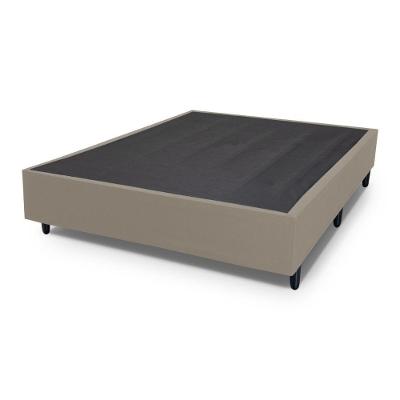 Base para Cama Box Casal Sued Estrutura em Madeira Bege Prince 138CM