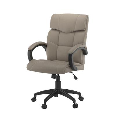 Cadeira Office Presidente Cartagena 2.0 Estofada PU Base Rodízios Giratória com Molas Fendi Rivatti