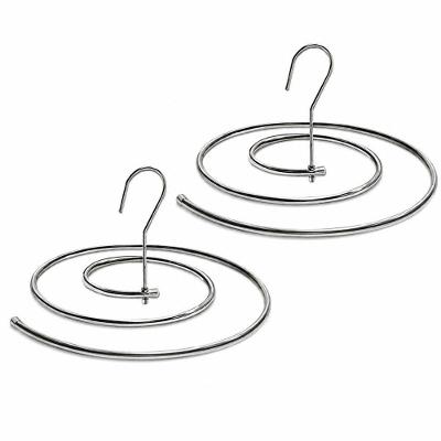 Cabide Kit 2 Espiral para Varal Aço Inox Não Amassa Roupas Inox Clink