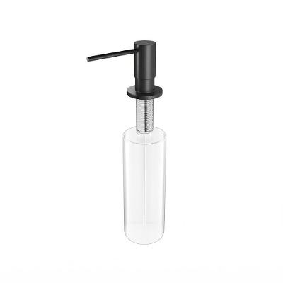 Dosador de Sabão Ônix 90021184156 com Recipiente Plástico Instalação Embutir 500ML Preto Docol