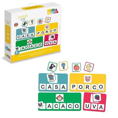 Jogo Educativo Juntando Letras Formar Palavras com Figuras Ilustradas Babebi
