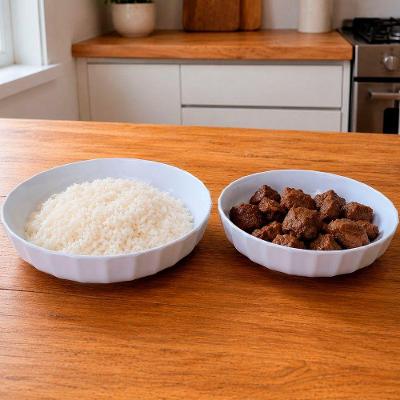 Jogo de Bowl Saladeira Gourmet para Servir Saladas Melamina Multiuso Branco Kit 2 Peças