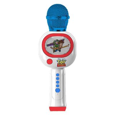 Microfone Musical Toy Story com Karaokê e Bluetooth Colorido Candide