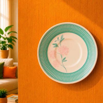 Pires de Parede Decorativo Bloom com Suporte para Sala Cozinha Quarto Branco