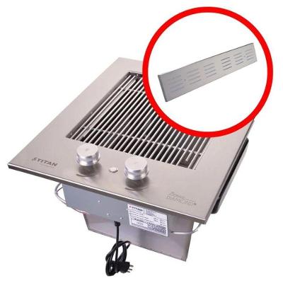 Assador Grill de Embutir a Gás com Grelha em Aço Inox Cinza Titan PREMIUM STG GRADE
