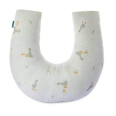 Almofada de Amamentação Patinho com Enchimento em Silicone Branco Dona Zeze