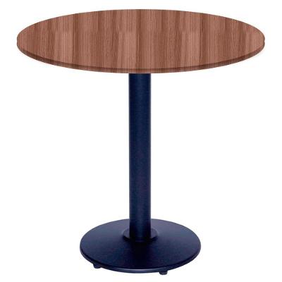Mesa de Jantar Bistrô Zeta 2 Lugares Redonda Tampo MDP Marrom OR Design