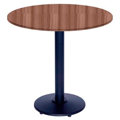 Mesa de Jantar Bistrô Zeta 2 Lugares Redonda Tampo MDP Marrom OR Design