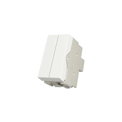Módulo Interruptor Duplo Paralelo Infiniti Plus Colors 10A Fosco Branco Siena Margirius