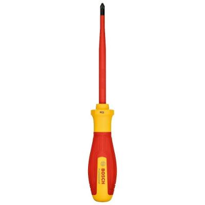 Chave de Fenda VDE Pozidriv 3 X 125MM com Certificação Até 1000V Cabo Soft Grip Inox Bosch