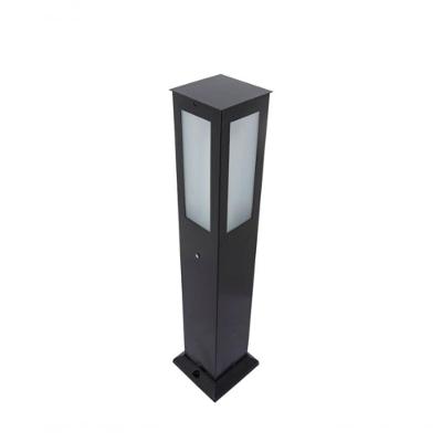 Poste Balizador 140305014 Iluminação Externa Bivolt Preto em Metal e Vidro 50CM